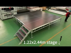 4x8 voet stage 1.22x2.44m stage voor Event