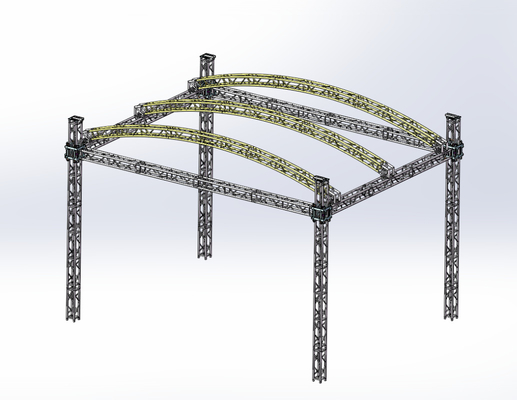 290X290mm Concert Curved Aluminum Box Event Stage Lighting Truss System