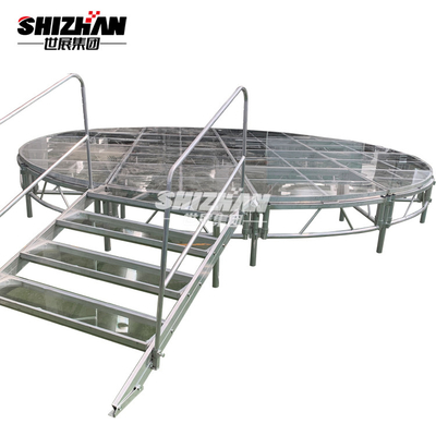 Acrylic Board Glass Stage Lights Layer Alloy Truss For Event