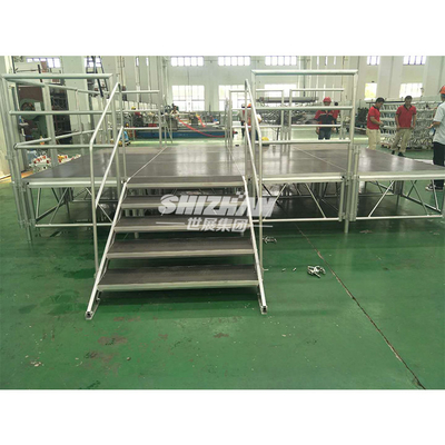 Aluminum 18mm Plywood Stage Platform Floor Alloy Easy Assemble Stage Structure