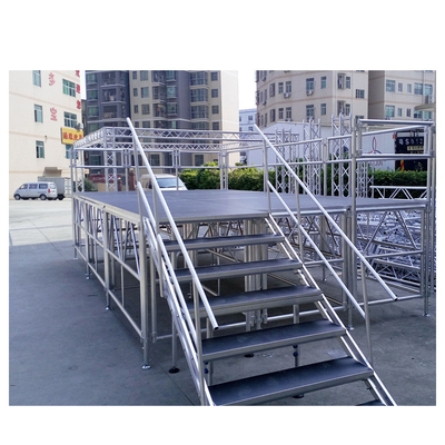 Aluminum 18mm Plywood Stage Platform Floor Alloy Easy Assemble Stage Structure