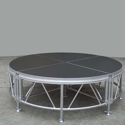 Portable Circle Stage Platform Light Removable Aluminum Stage For Trade Show