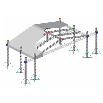 Stage Lighting Booth Aluminum Square Truss Display
