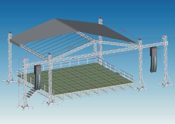 Aluminum Alloy Modular Stage Truss System for Concerts and Events