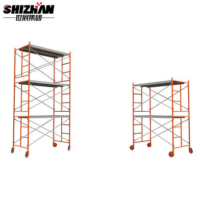 Portable Aluminum Rolling Telescopic  Scaffold Tower Easy Assemble
