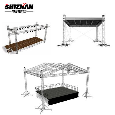 Light Square Aluminum Bolt Truss Silver Color 200x200mm 250x250mm