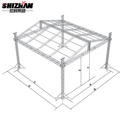 300*300mm Design Plate Bolt Truss Frame Aluminum Bolt Truss Manufactures Event