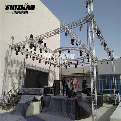 Indoor Event Aluminum Square Truss Light Weight Bolt Truss System For Music And Concert