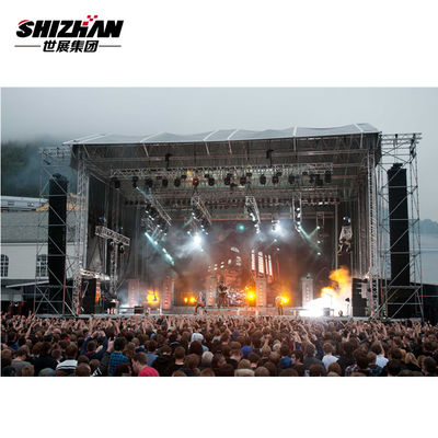 Outdoor Aluminum Concert Stage Light Truss Curved Roof Truss System