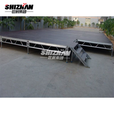 Non Slip Outdoor  4 X 8 Portable Music Concert Stage Moving Tent Aluminum Platform