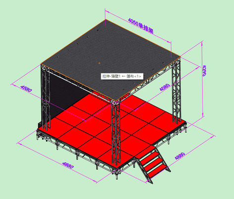 Speed Roof Truss Aluminum Collapsible Live Concert Stage Platform System
