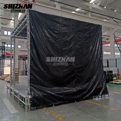 double dugun dj stage truss setup