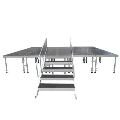 24x24 400mm 3metres table slide linear portable stage outdoor