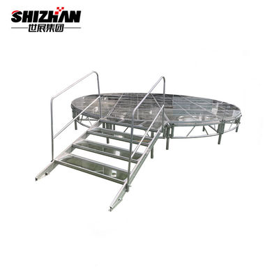 Wedding Party Glass Stage Decoration Portable Dance Floor For Stage Lighting