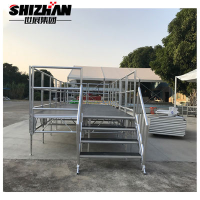 Anti-slip aluminium frame mobile stage platform for outdoor concert