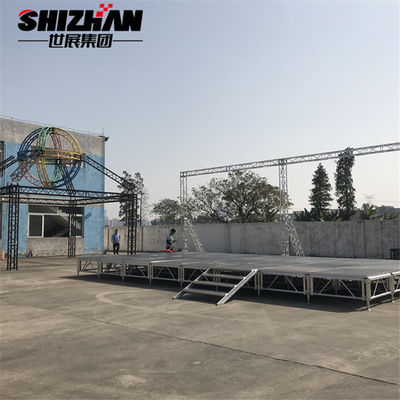 Anti-slip aluminium frame mobile stage platform for outdoor concert