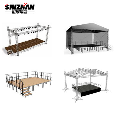 Performance Portable Adjustable Movable Small Stage Platform Event Aluminium Truss