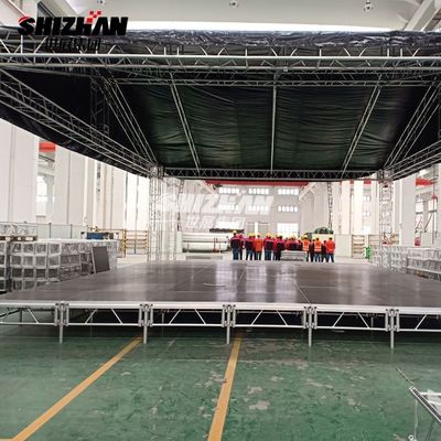 movable Aluminum Stage Platforms Wedding Fashion Show Mobile Aluminum Truss Light Podium