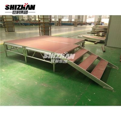 TUV Aluminum Stage Platforms Lightweight Durable Movable Easy Install Assembly Folding