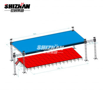 OutdoorAlloy Truss Concert Stage Aluminum Lighting Truss Roof System