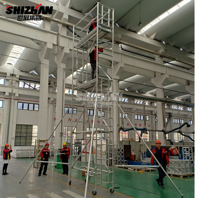 Easy Install Mobile Aluminum Scaffolding Tower 3m 12m Height