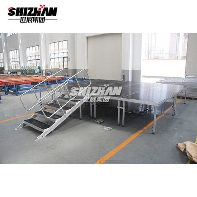 1.22x2.44m Black Aluminum Stage Platforms Outdoor