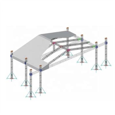 Aluminum Spigot Truss for Stage Events 500kg Load Capacity