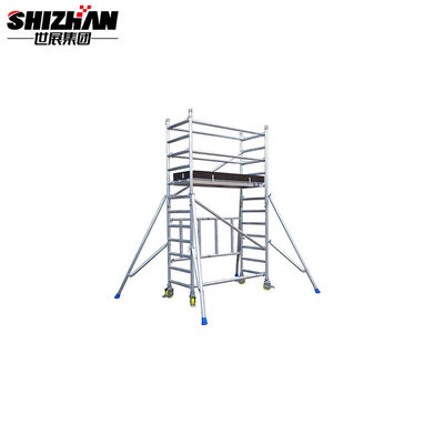 Portable Aluminum Rolling Telescopic  Scaffold Tower Easy Assemble