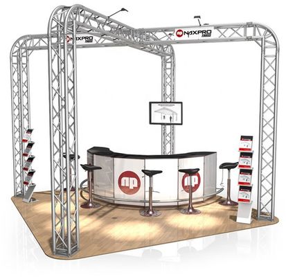 Spigot Type Aluminum Box Truss Square Shaped