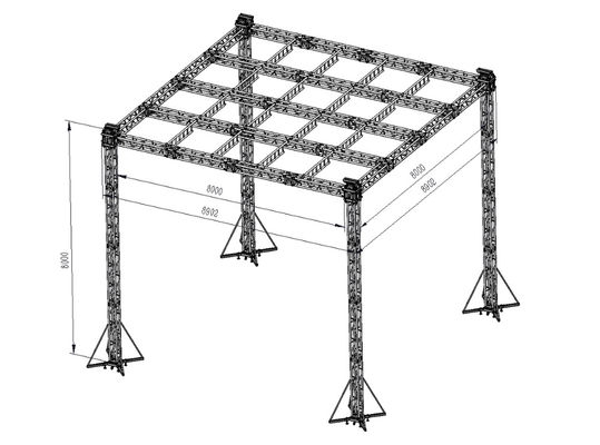 For Sale Aluminum Sturdy Heavy Duty Square Bolt Truss Display