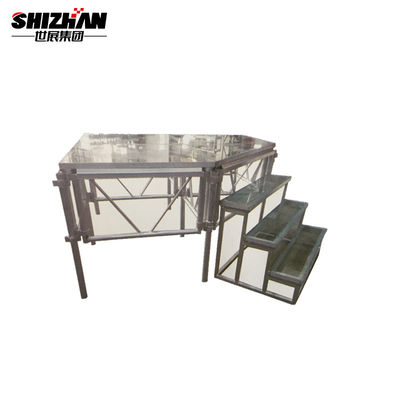 1.22*1.22m Aluminum Rock Concert  Glass Stage Portable Floor Platform