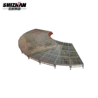 1.22*1.22m Aluminum Rock Concert  Glass Stage Portable Floor Platform